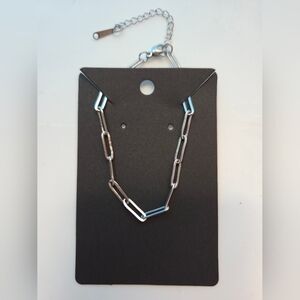 Elegant Silvertone LinknChain Bracelet